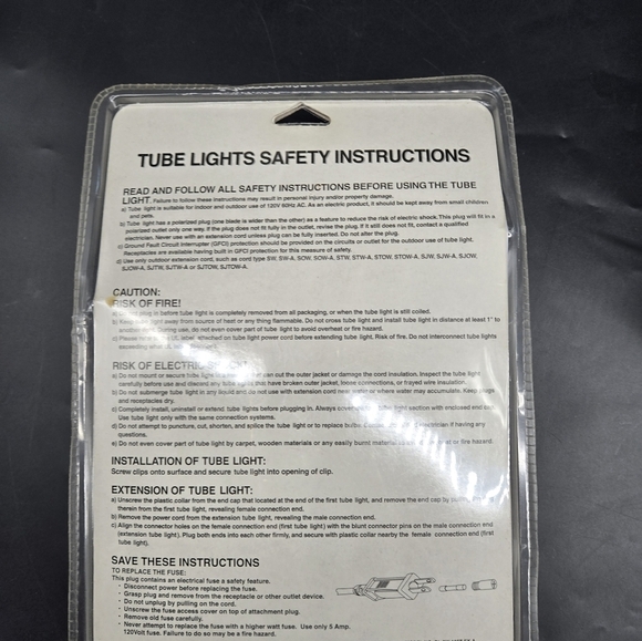 NEW Holiday Rope Lights CLEAR Tube Lights 18 Feet - Picture 2 of 5